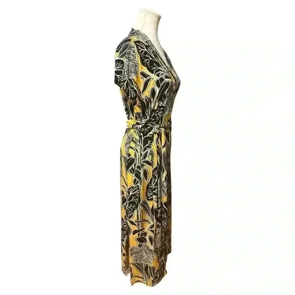 White House Black Market Tie Belt Jersey Shirt Dress Size Small - Picture 3 of 11